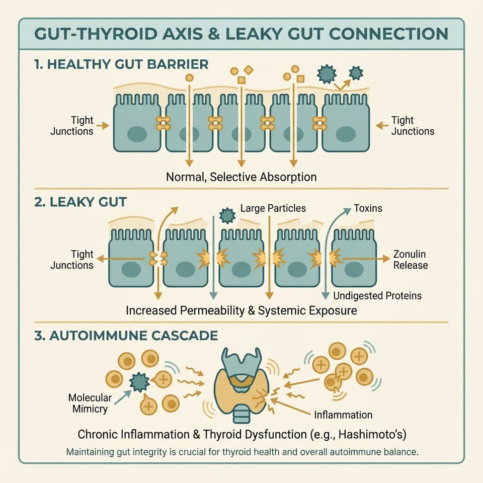 The Gut-Thyroid Axis: How leaky gut connects to autoimmune thyroid disease